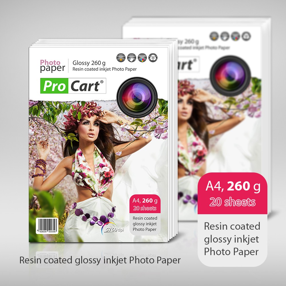 Hartie FOTO RC Glossy 260g A4 - imagine 4